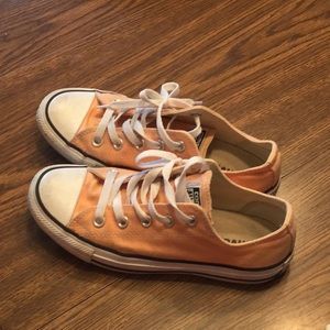 Peach/Orange converse